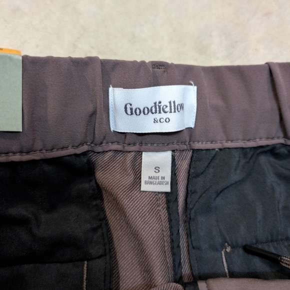 NWT Goodfellow Tech Trousers Mens S Brown - Picture 2 of 6